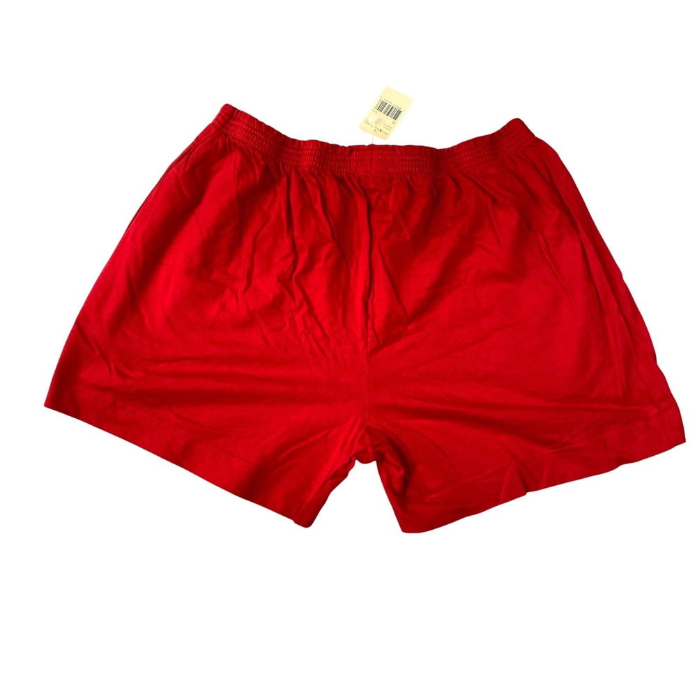 Vintage Polo Sport Ralph Lauren Red Knit Shorts Mens XL Vintage 90s Cotton - Picture 2 of 9